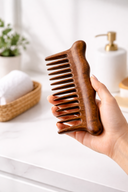 Sandalwood Hair Combs | Wide Tooth Detangling & Scalp Massage Comb
